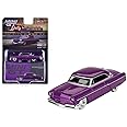 True Scale Miniatures Model Car Compatible with Lincoln Capri Hot Rod 1954 Purple Metallic 1/64 Diecast Model Car Mini GT MGT00757