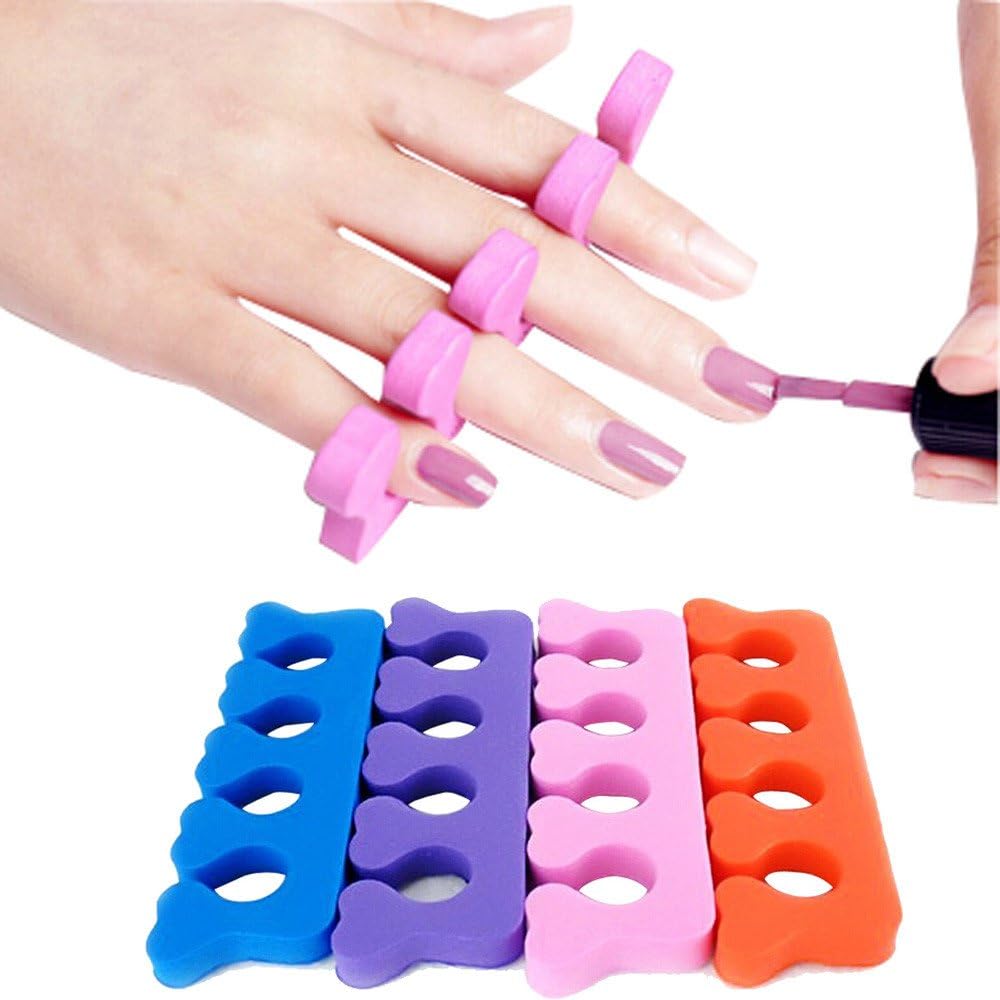 Money coming shop ColorWomen 100 pcs Soft Finger Toe Separator Tool Nail Art Pedicure Manicure