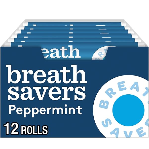 BREATH SAVERS PEPPERMINT FLAVORED SUGAR FREE BREATH MINTS...
