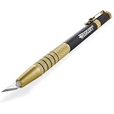 Westcott 17314 Pen-Style Retractable CarboTitanium Bonded Hobby Knife, Gold