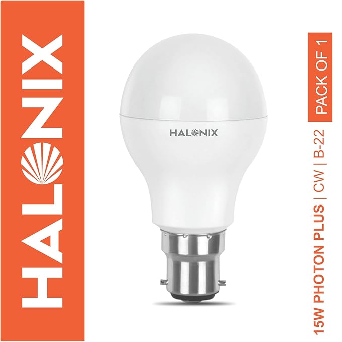 Halonix Photon Plus Base B22 15-Watt LED Bulb (Cool Day Light)