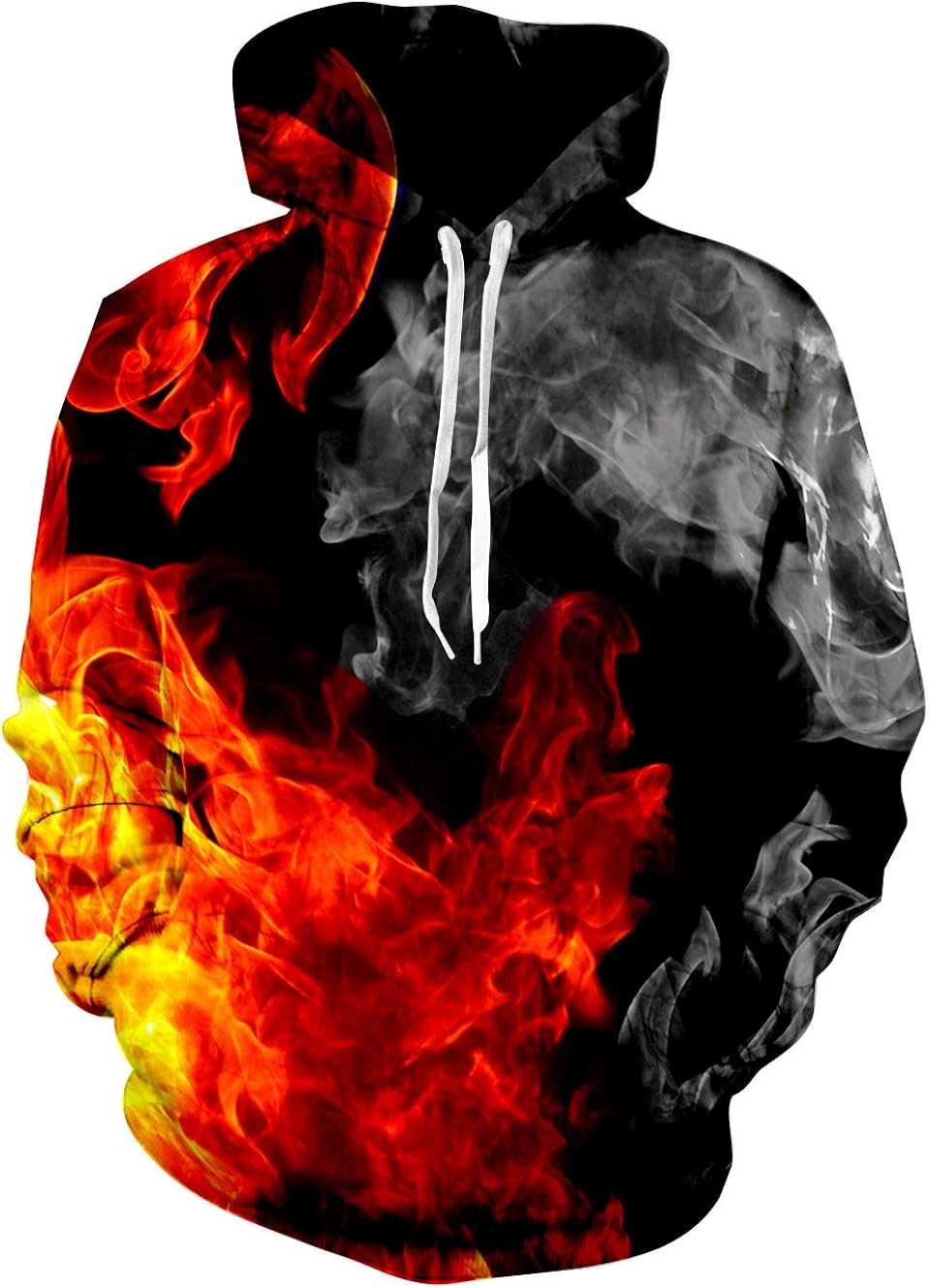 Loveternal Unisex Novelty 3D Print Funny Hoodies Casual Pullover Hooded Sweatshirt for Men Women