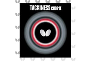 Butterfly Tackiness Chop II Table Tennis Rubber - Butterfly Table Tennis Rubber - 1.5 mm or 1.9 mm - Red or Black - 1 Inverte