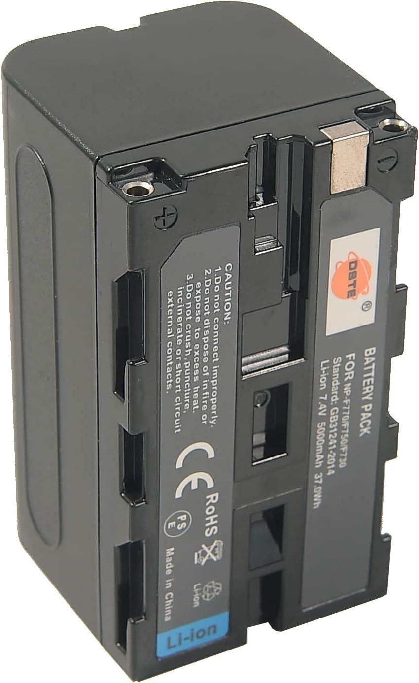 DSTE NP-F770 Spare Battery Compatible for Sony NP-F750 CCD-TRV80PK DCR-TRV820 CCD-TR3300 CCD-TRV86PK DCR-VX2100 CCD-TR516 CCD-TRV87 DCR-VX2100E CCD-TR555 as NP-F730 NP-F330 NP-F530 NP-F550 NP-F570 - Image 3