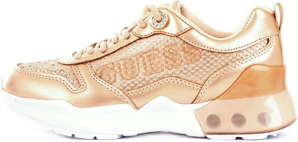 guess gold trainers