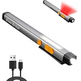 EverBrite Rechargeable Pen Flashlight, COB LED Light | 6-Mode Pocket Penlight with Memory Function, USB-C Charging Cable, Clip and Magnet for Camping and Emergency Use