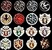 Game of Thrones Stickers[100pcs] Cool Vinyl Decals for Water Bottle Laptop Phone Hydro Flask Car Computer Guitar Ceiling Wall Helmet Skateboard Luggage PC Journal Bike Bumper Waterproof