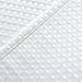 jinchan Fabric Shower Curtain White Shower Curtains Set for Bathroom Decor Waffle Weave Pattern 70x72 inches Long Bath Curtains for Hotel Waterproof with Curtain Hooks 1 Panel
