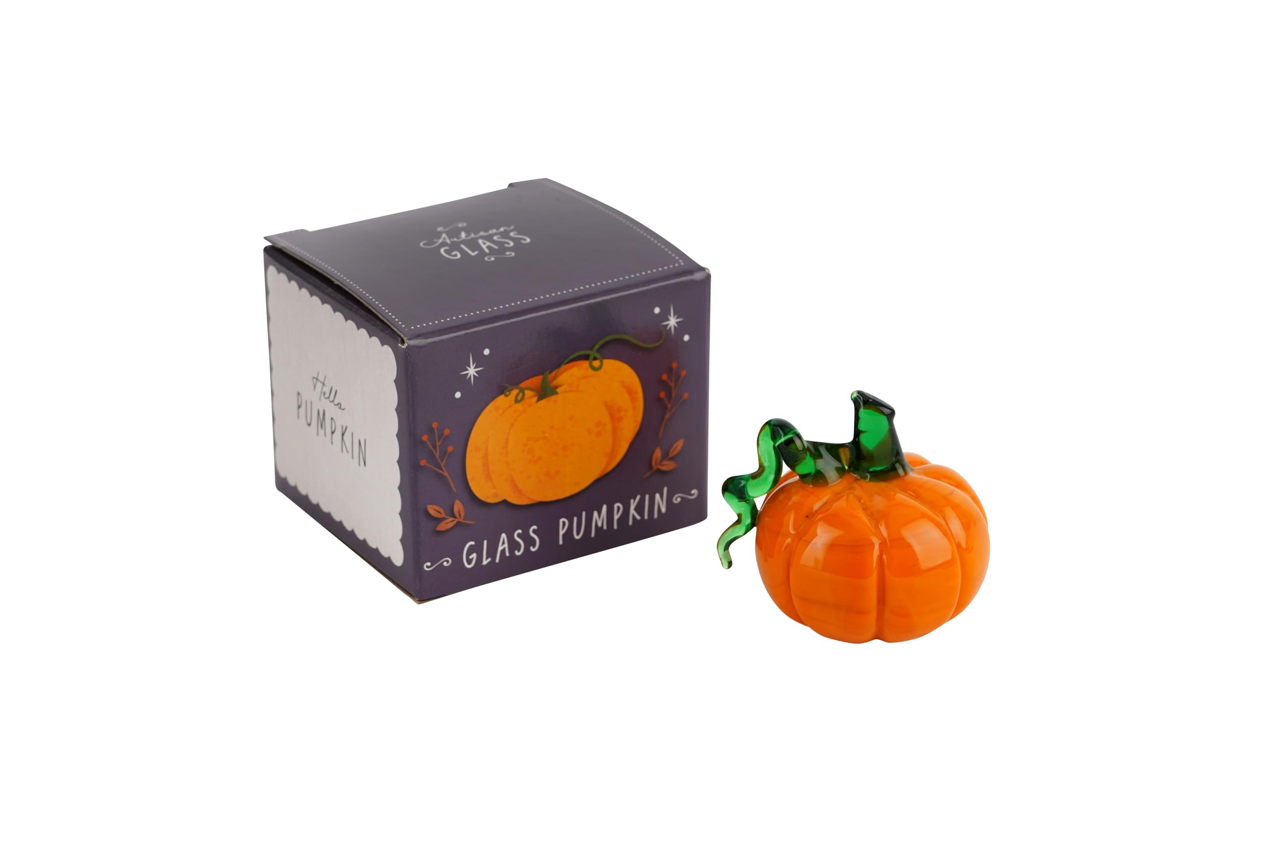 CGB Giftware | Glass Pumpkin Ornament | Gift Box | Decoration | Collectable | Gift For Home | GB08019
