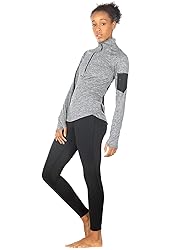 icyzone Women's Workout Yoga Track Jacket 1/2 Zip