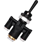 RLP 818-0007-000 Air Window Toggle Valve Switch 1/4 | Fit for Peterbilt 379 Kenworth, Replaces 8180007000
