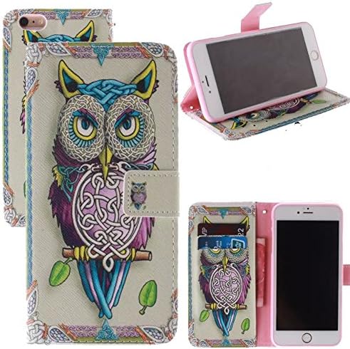 Summer Clearance Sale 2016 ,For iPhone 6 Case,iPHONE 6S Case, easygogo® Wallet Case for iPhone 6 (4.7") Side Flip Wallet PU Leather Stand Case Cover with Magnetic Closure (Cute Owl iPhone 5s)