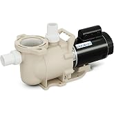 LINGXIAO 1HP Pool Pump, 115/208-230V Pool Pump Inground, 5785GPH, In/Above Ground Pool Pumps, Low Nosie, Powerful Self Primming Swimming Pool Pump with 2"/1.5" Fittings - 2 Year Warranty