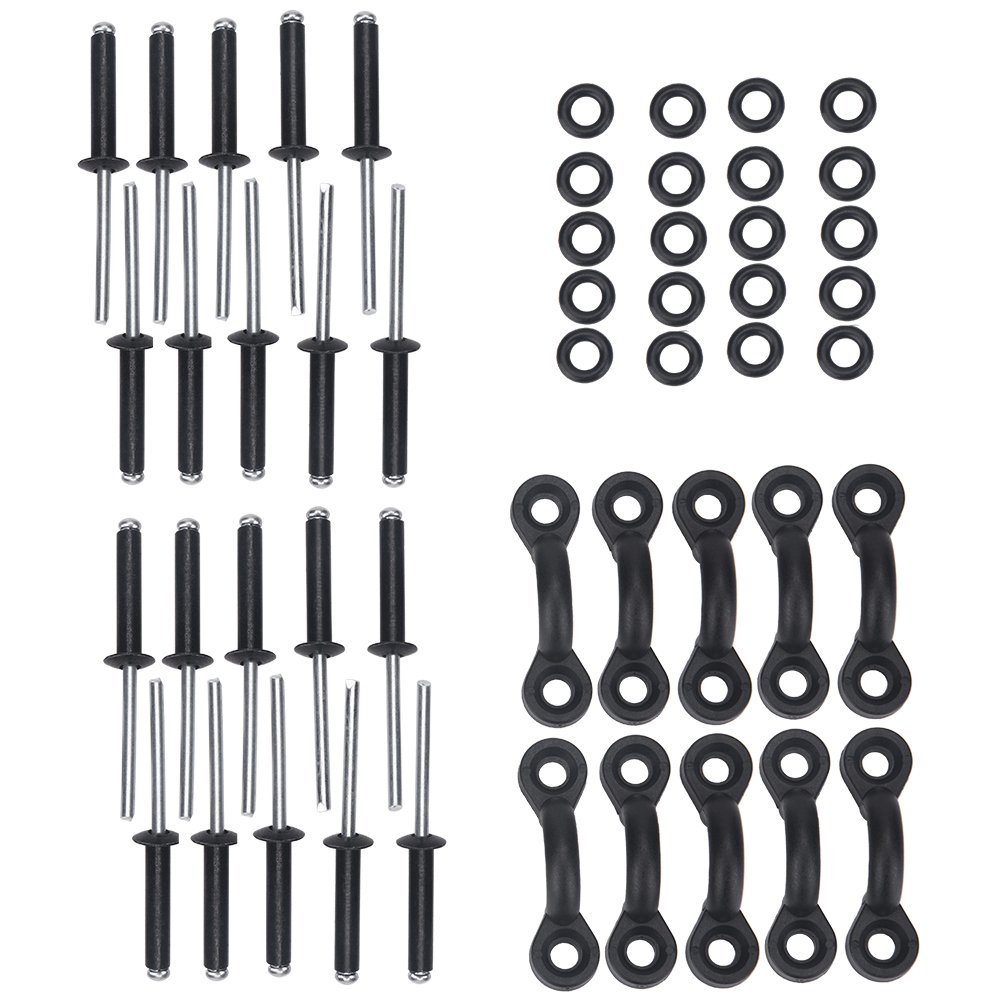 Kayak Pad Eyes, High-Durability Performance-Enhanced Replacement Kit Nylon Set for Kayaking, Canoeing, Fishing, Boating Water Sports