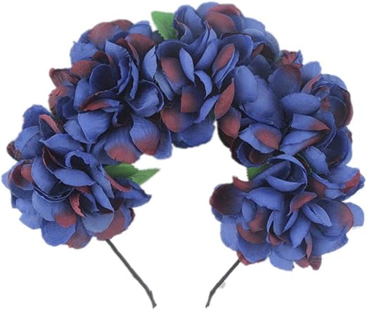 Amazon Com Rujfish Boho Flower Headpiece Wedding Floral Garland
