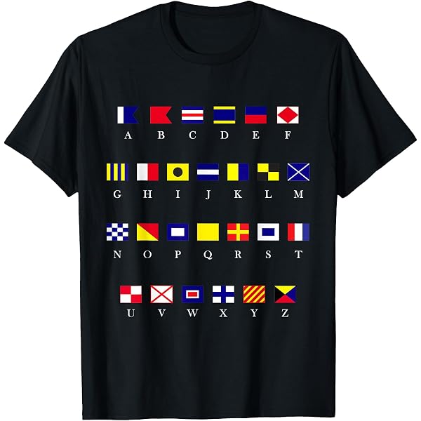 Amazon.com: Nautical signal flag alphabet for sea and ships lover