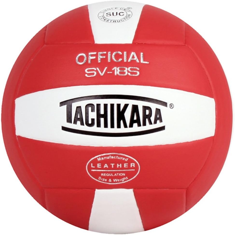 Tachikara SV18S Composite Leather Volleyball (Red White and Blue) : Sports & Outdoors