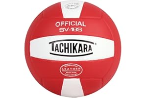 Tachikara Institutional Quality Composite Leather Volleyball, Royal-White