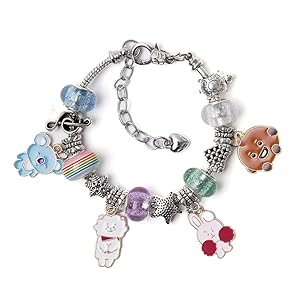 Fatyi Kpop BTS Charm Making Kit, Bracelet