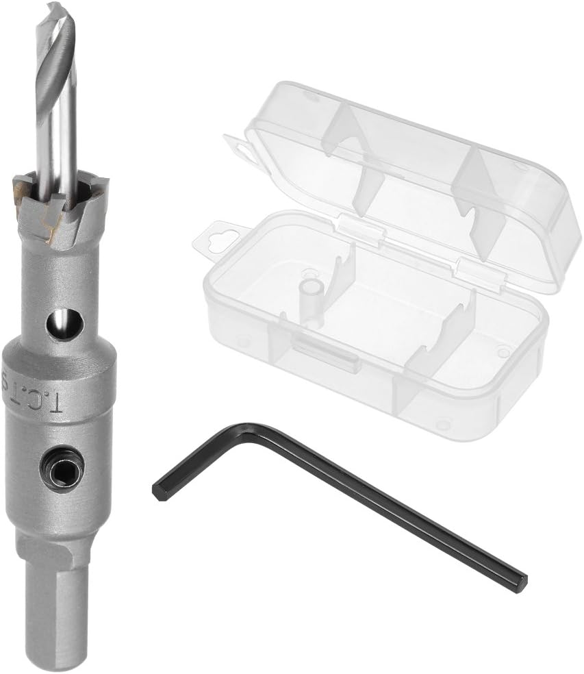 Sourcingmap Carbide Hole Saw Drill Bit, 14mm Hole Cutter for Stainless Steel Alloy Cast Iron Copper Metal Sheet, with Limit Step - Image 4