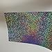 Glittering Sign Vinyl, Holographic Irridescent Sequins, Self-adhesive,12 Inch X 10 Feet