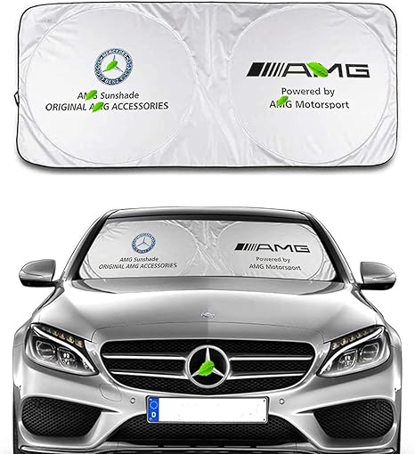 Amazon 車のフロントガラス用 サンシェード 紫外線カット サンバイザー プロテクター 全車両対応 サンシェード 車 バイク