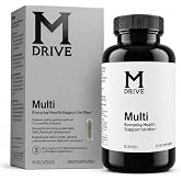 M Drive Multi Men's Daily Multivitamin Immune &amp; Energy Support, 90ct | Immune Health Support from Zinc, Selenium, Manganese &amp; Vitamin D, Enzymes for Digestive Support, CoQ10 for Energy, Vitamin K2