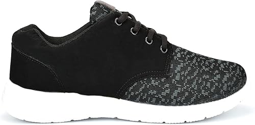 black memory foam trainers