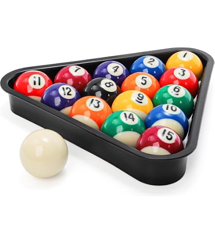 Mini Boules De Billard RiToEasysports – 25 Mm, Résine, Set De 16, Pour Table Miniature