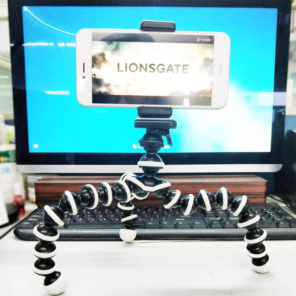 Kingneed Portable Flexible Cell Phone Octopus Tripod Phone Holder Selfie Tripod with Wireless Bluetooth Remote Shutte/Extendable Mount Holder: Camera & Photo