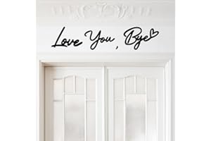 Ahzemepinyo Love You Bye Wood Signs Love You Bye Wall Decor Home Boho Decor Entryway Wall Sign Decor Express Love and Warm for Your Family Lovers Wall Art Gift for Home