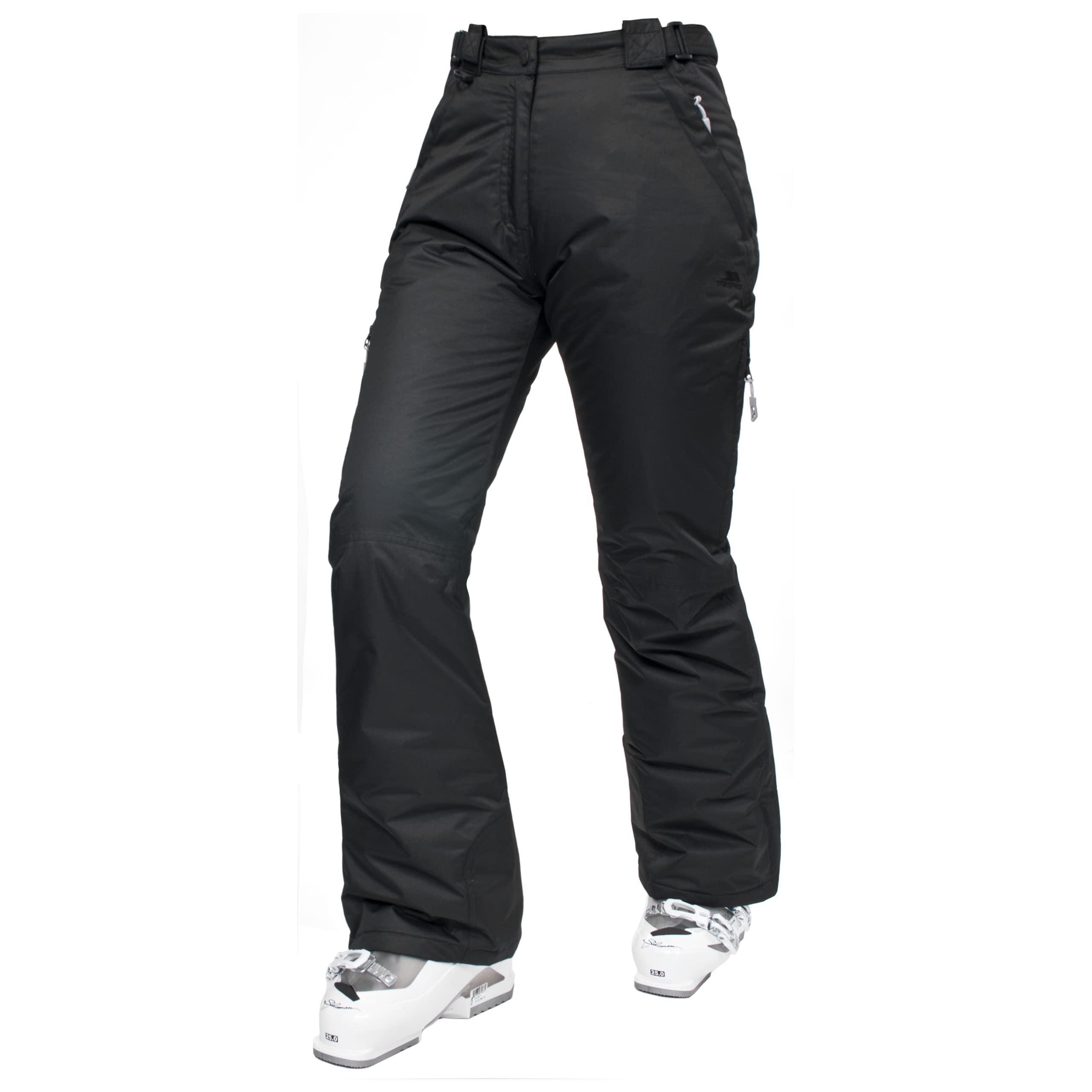 Trespass Womens Ski Pants Waterproof Padded Salopettes Snow Ski Lohan Black