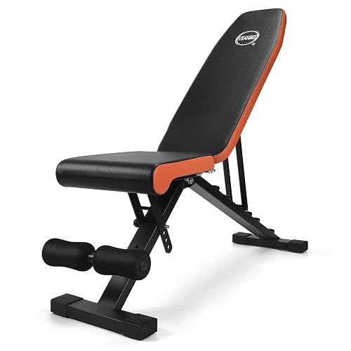 Bench Kuwait VTANMS Adjustable Bench, Weight Bench for Full Body Workout, Multi ...