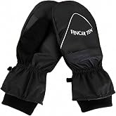 FINGER TEN Winter Golf Mittens Men Thermal 1 Pair (1 Size) | Windproof Design for Cold Weather, Anti-Slip Grip for Better Control, Ideal for Push Cart&amp;Practice