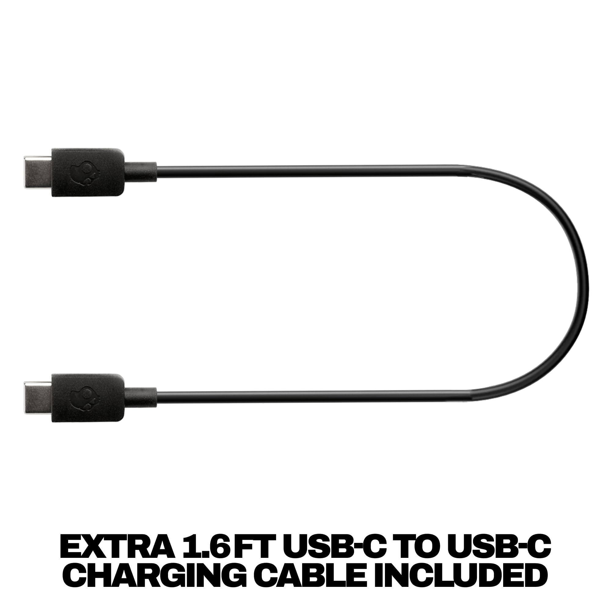 Skullcandy Hesh ANC Wireless Over-Ear Bluetooth Headphones with Extra USB-C Charging Cable, Active Noise Canceling, 22 Hrs Battery, Foldable Lightweight Design, Microphone iPhone Android - True Black