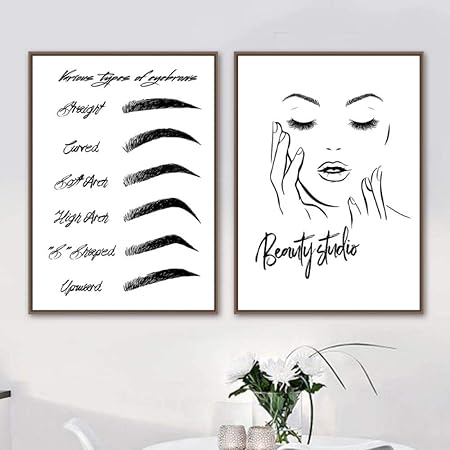 Terilizi Cils A Sourcils Maquillage Art Peinture Femme Visage Toile Affiches Et Impressions Citations Mur Photos Beaute Studio Mur Art Decor 40x50cmx2 Sans Cadre Amazon Fr Cuisine Maison Terilizi Cils A Sourcils Maquillage Art Peinture Femme Visage Toile Affiches Et Impressions Citations Mur Photos Beaute Studio Mur Art Decor 40x50cmx2 Sans Cadre Amazon Fr Cuisine Maison