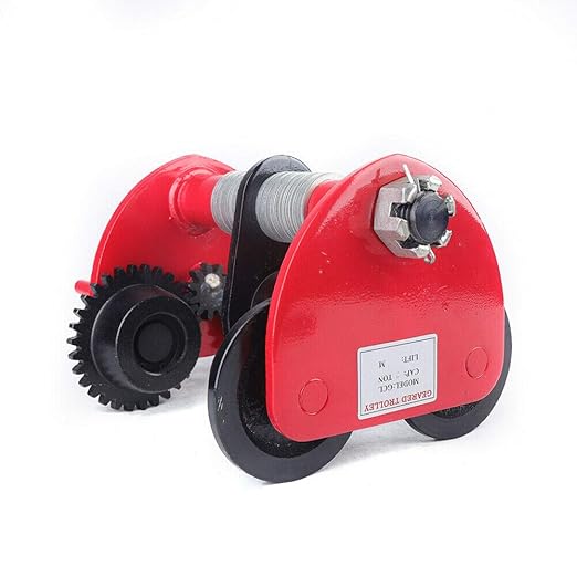 Beam Cart with Wheels, 2T Capacity Roller Conveyor, Manual Handle Wheel