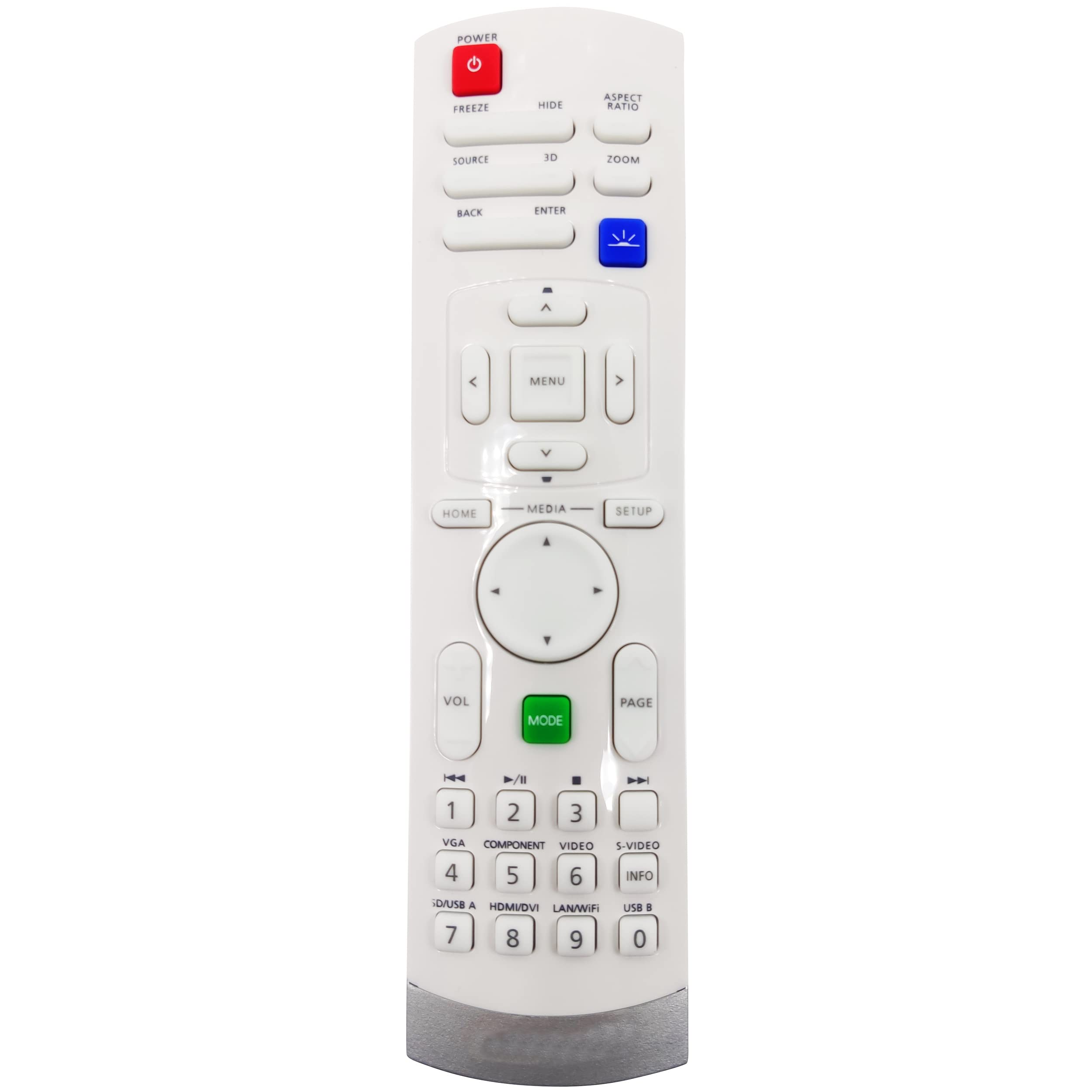 Leankle Remote Controller A-38051 for Acer Projectors E250D, EB151E, H112, H9500BD, HE-820J, HL-800K, K520, K750, PH-X01