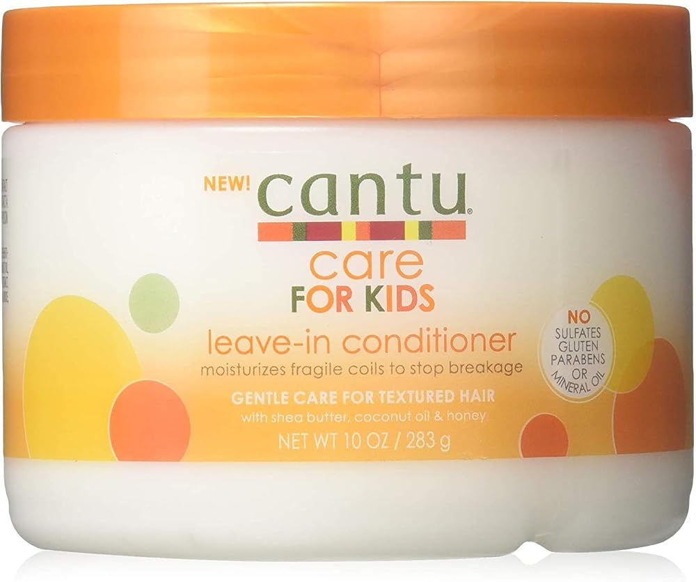 Cantu Care For Kids Leave-In Conditioner 10oz Jar 2 Pack Shea Butter Coconut Oil