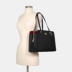 COACH Tatum Carryall, Black True Red