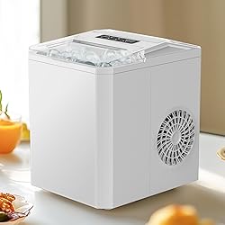Sweetcrispy Countertop Ice Maker, Portable Ice
