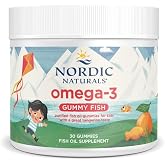 Nordic Naturals Omega 3 Gummies, Fish Oil for Adults, 124mg EPA DHA 30Count | Supports heart, brain &amp; joint health. 124mg EPA &amp; DHA omega-3 fatty acids. Non-GMO gummy fish. Tangerine flavor. 30 servings