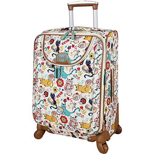Lily Bloom Luggage Carry On Expandable Design Pattern Suitcase For Woman With Spinner Wheels