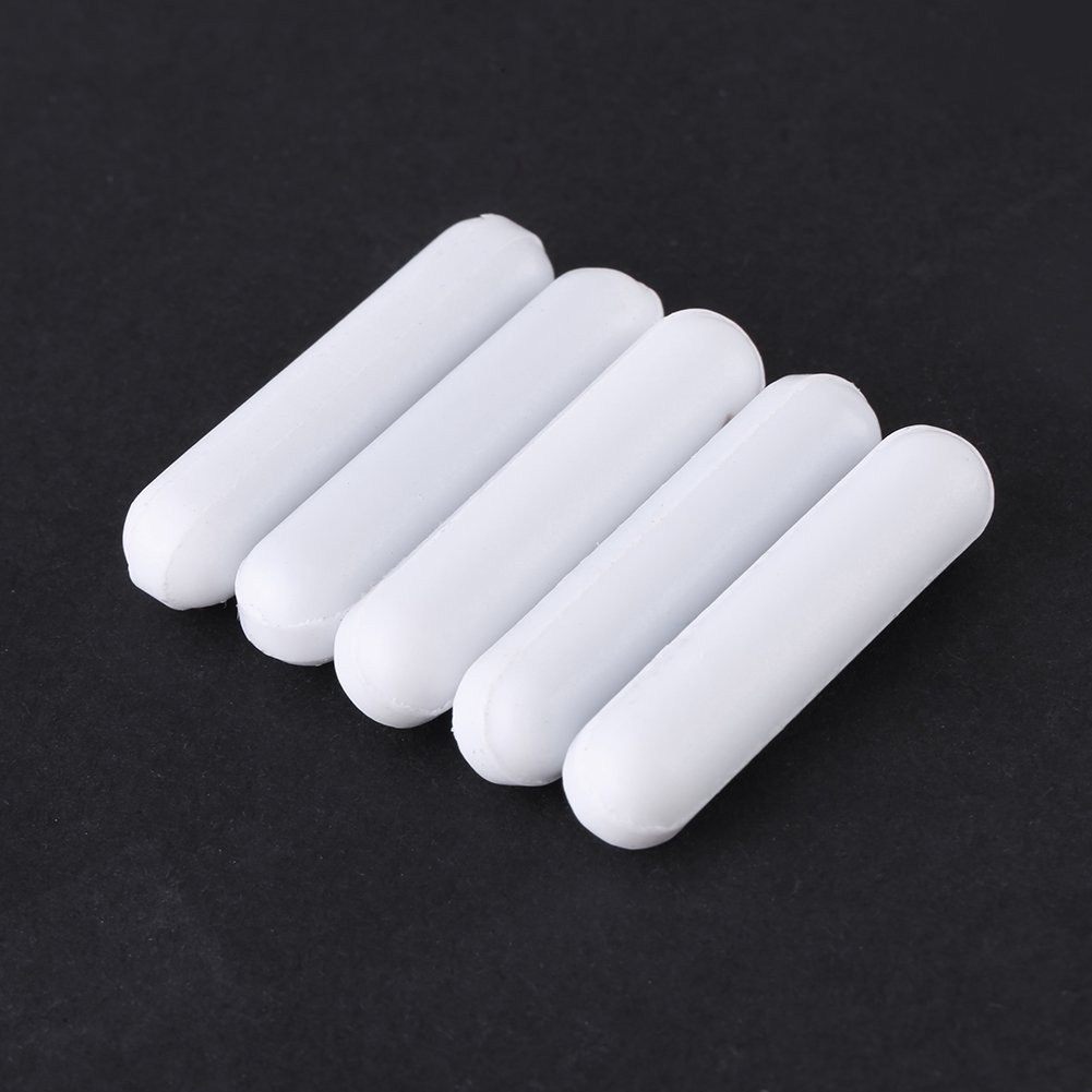 5pcs Type-C Stir Bar, Acogedor Multiple Sizes PTFE Magnetic Stirrer Mixer Stir Bars，Corrosion Resistance，High Temperature Resistance(2#)