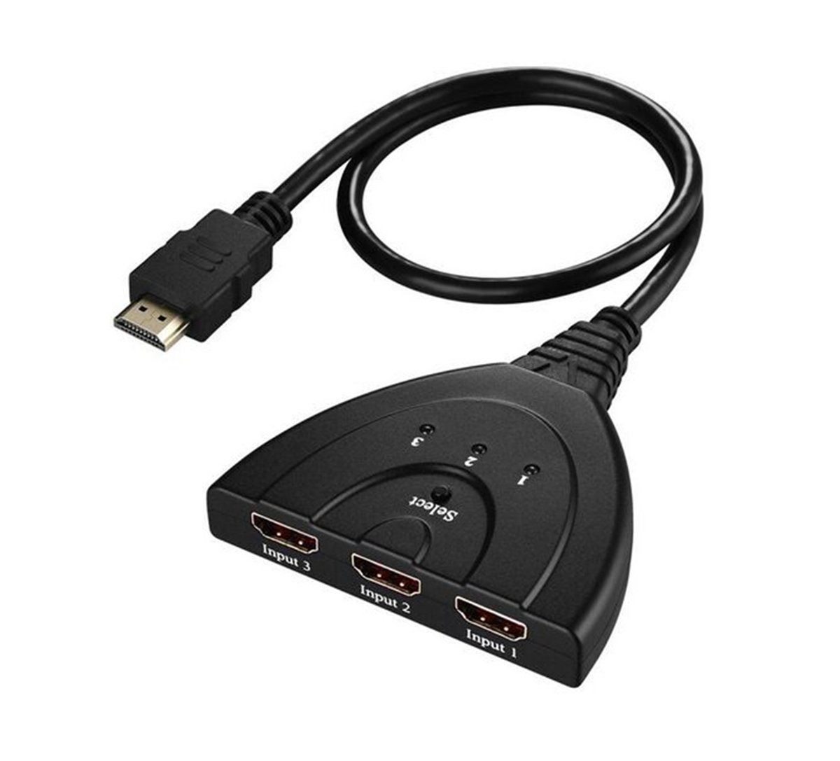 Isuper Cavo HDMI 3-Port Switch 3 x ingresso 1 x uscita per HD 1080 p HDTV sistema Home Theater, HD TV, PS3, Xbox One, Xbox 360, DVD