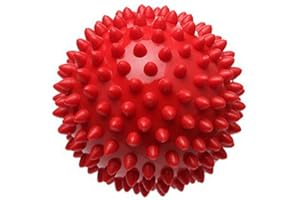 Pro-Tec Athletics High Density Spiky Massage Ball, Foot Massage Roller, Plantar Fasciitis Relief, Alleviates Arch and Heel Discomfort, Red (2.75 Inch Ball)