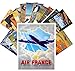 Vintage PostCards 24 pcs Vintage Travel Posters Aviation Planes European