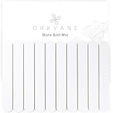 Large Stone Bath Mat (28" x 19") – Foldable Diatomaceous Earth Bath Mat for Bathroom – Quick Dry, Super Absorbent, Non-Slip, Easy to Clean – Spa-Inspired Design – Orkvane – Sandstone