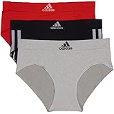 adidas womens Seamless Brief Panties 3-pack