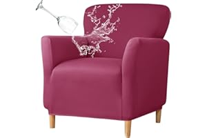 HAOYONG Banquet Armchair Slipcover Waterproof Stretch Chair Covers 1-Piece Armchair Sofa Covers Soft Arm Chair Cover Removable Washable Single Couch Covers Furniture Protector for Living Room